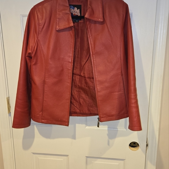 Leather Jacket by Leather U.S.A. Woman's Medium - Picture 4 of 13
